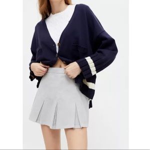 UO Pleated Corduroy Mini Skirt